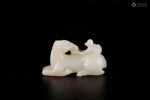 , hotan white jade seal hou furnishing articles immediatelyS...