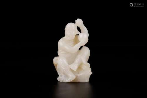 , hotan white jade dragon furnishing articlesSize: 6 x 4 x 1...