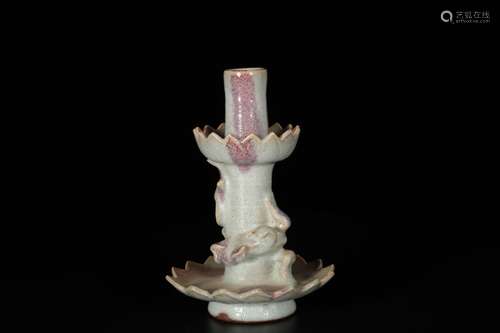 Jun porcelain point spot candlesticks19 cm size diameter 3.4...