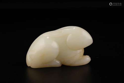 , hotan white rabbitsSize: 7 * 3 * 4 cm weight: 120 gFrom ho...