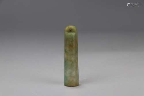 Jade: the arrow tubeDiameter of 1.67 cm, 6.7 cm high and wei...