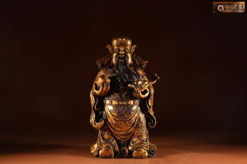 Precision casting copper gilding, the god of wealth statuesS...