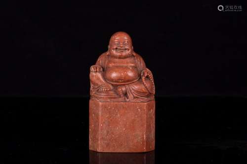 Smiling Buddha shoushan stone sealSpecification: 5.4 * 4.7 c...