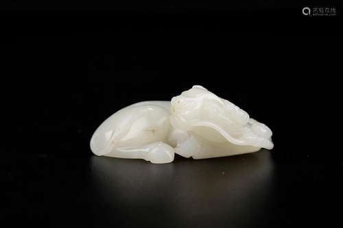 Cattle furnishing articles, hotan jade boySize: 8 x 5 x 3 cm...