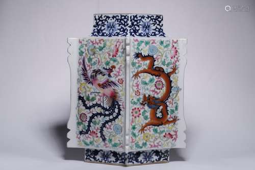 , "" blue and white enamel in extremely good fortu...