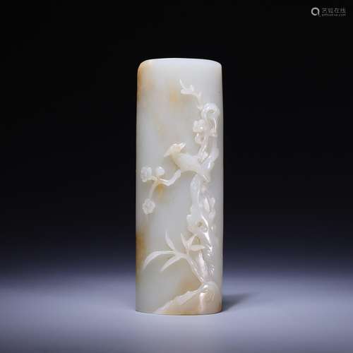 Beaming arm shelf, hetian jade, size: 15 * * * * 5.2 1.8 cm,...