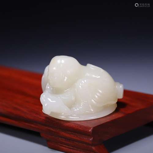 Toad, hetian jade bang play, size: 5.5 * * * * 4.5 3.5 cm, 9...