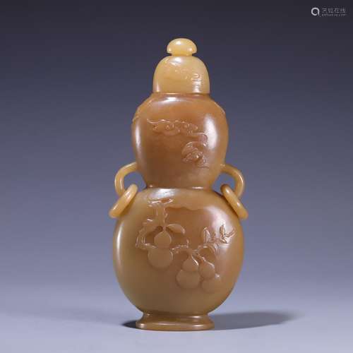 , hetian jade bottle gourd, size: 14.8 * * * * 6.7 3.1 cm, 2...