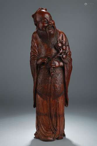 Confucius: bamboo stands resembleSize: 12 cm high 40 cm wide...