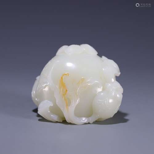 , hetian jade pomegranates furnishing articles, size: 7.8 * ...