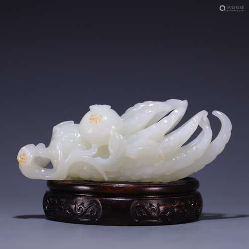 Hetian jade, bergamot furnishing articles, size: 13 * * * * ...