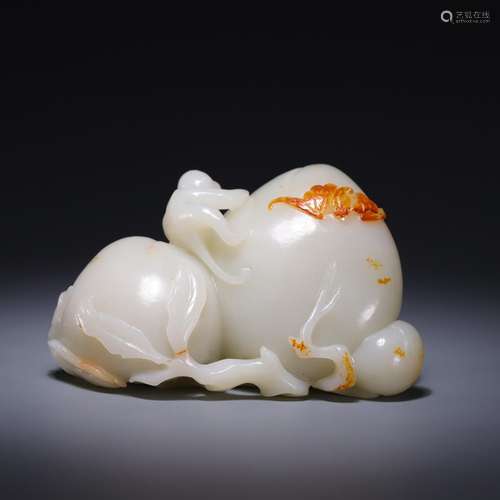 , hetian jade peach furnishing articles, size: 10.8 * * * * ...