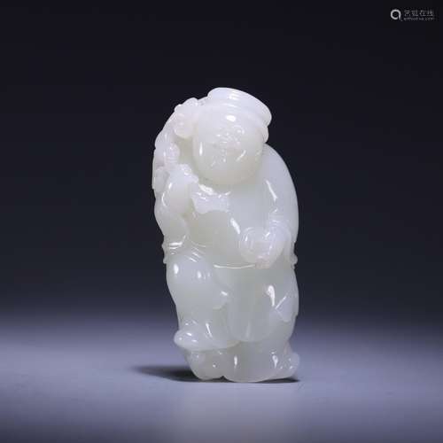 Hetian jade, the god of wealth like, size: 7.0 * * * * 3.5 2...