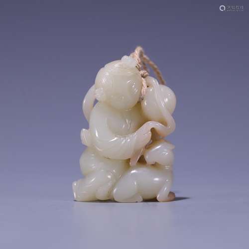 And hetian jade mago shou, size: 5.5 * * * * 4.0 1.8 cm, 56....