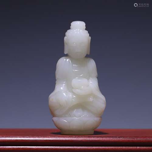 And hetian jade Buddha, size: 8.0 * * * * 4.0 2.7 cm, 102.5 ...