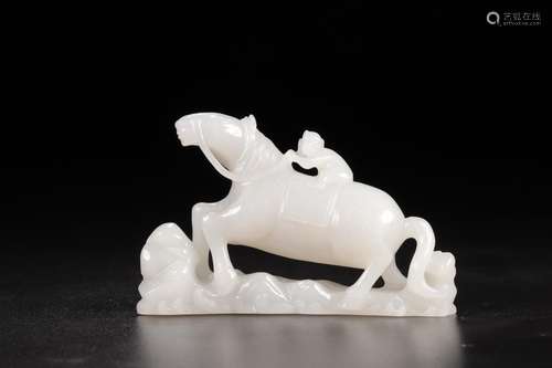 Hetian jade seal hou furnishing articles immediatelySize: 10...