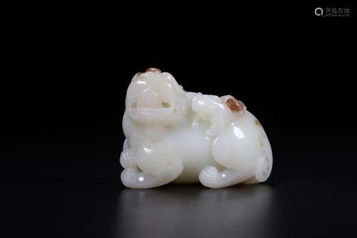 , hotan jade black dragon godchildSize: 9 * 4 * 6.5 cm weigh...