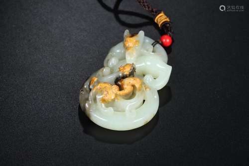 : hetian jade belt ooze therefore wek-jin and dragon pattern...