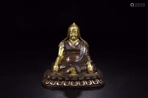 Local fine gold: copper tsongkhapa caveSize: 14 cm long 19 c...