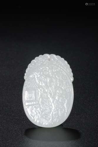 : stories of hetian jade, PeggySize: 5 cm wide and 3.5 x 0.7...