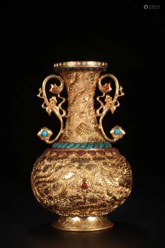 : gold grain designSize: 23.5 cm high abdominal diameter 14....