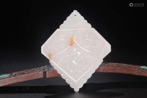 : hetian jade, token ministersSize: 11.3 cm high 9.6 cm wide...