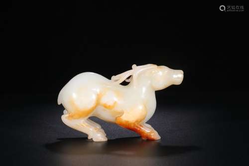 Night: hetian jade fawn furnishing articlesSize: 7.9 cm wide...