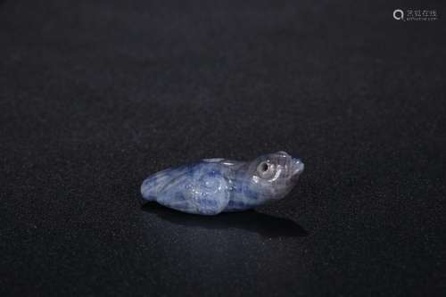 : sapphire Shi Rui bird carvingsSize: 1.1 cm wide and 3.6 x ...