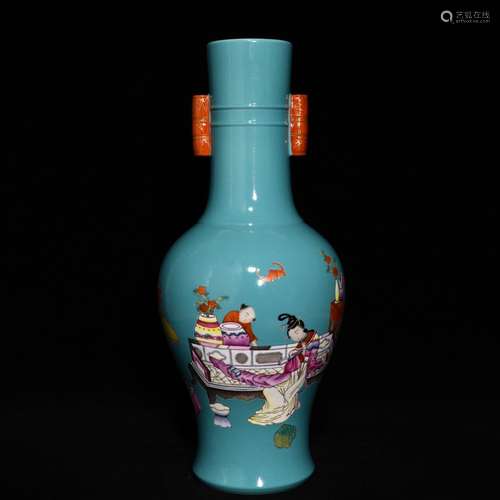 A hoard of glaze enamel godson vase with a consistent, high ...