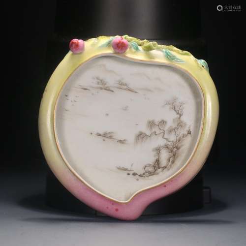 Pastel landscape type peach pen lick, the article, a peach s...