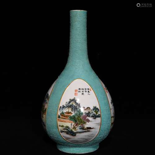 A hoard of glaze pearl point window pastel landscape pattern...