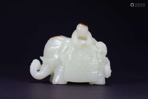 Hetian jade the boy play as furnishing articles, the quality...