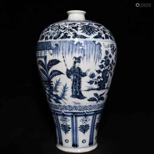 Stories of blue and white grain mei bottles of 42 x26