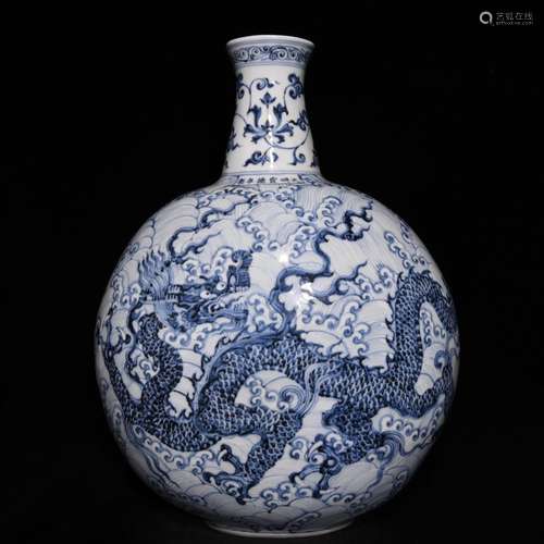 Blue sea dragon 45.5 x31.5 flat bottles