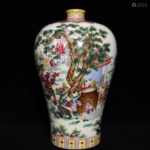 Pastel stories of sima guang hit cylinder grain mei bottle, ...