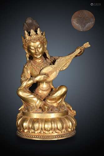 Precision casting copper foetus gold voices mother Buddha ca...