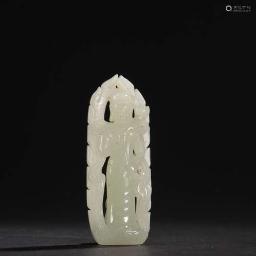 - stand hetian jade lotus guanyin pendantSpecification: long...