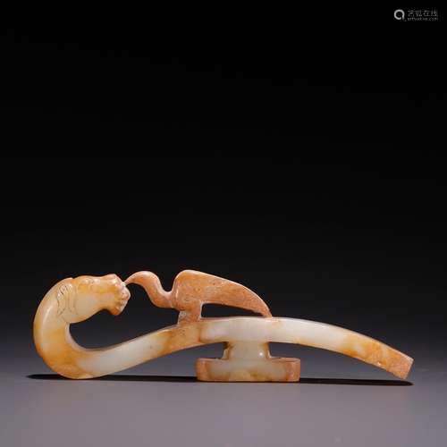 Ancient jade, a lucky bird head hookSpecification: long 15 w...