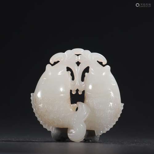 - hotan white jade Pisces widgetsSpecification: long and 5.7...