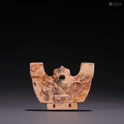 Ancient jade beast carvingsSpecification: high 4.5 6.3 1.1 c...