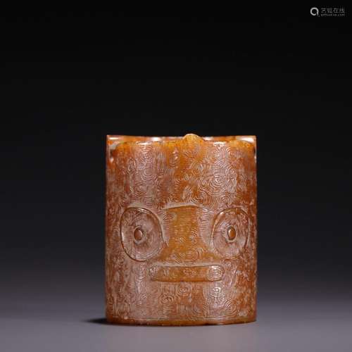 Ancient jade beast, jade chopstickSpecification: high 5.9 4....