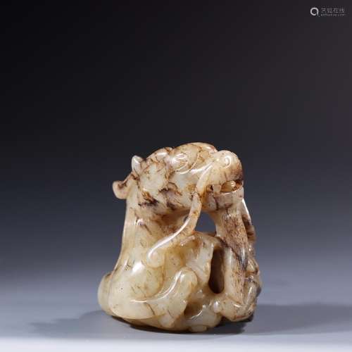 : hetian jade panlong carvingsSpecification: 5 cm high, 4.7 ...