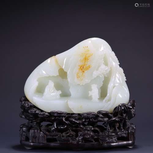 Figure dashanzi furnishing articles: hetian jade stories of ...