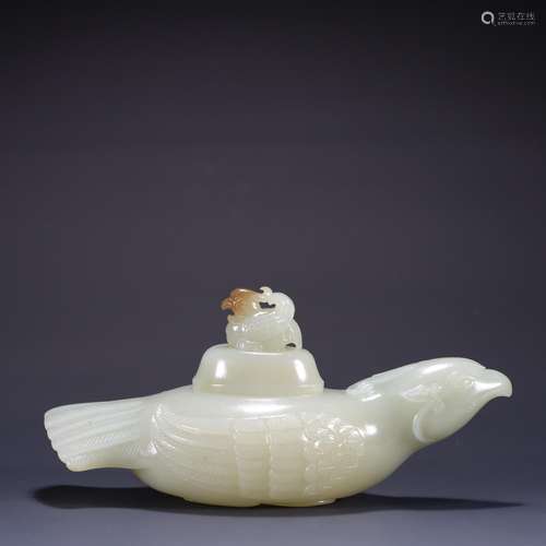 : hetian jade magpie water jarSpecification: high 7.5 cm, 15...