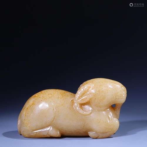 CHINESE HETIAN JADE GOAT