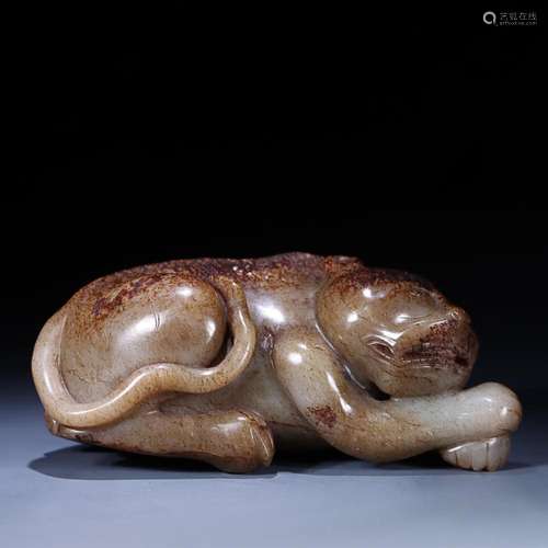 CHINESE HETIAN JADE TIGER