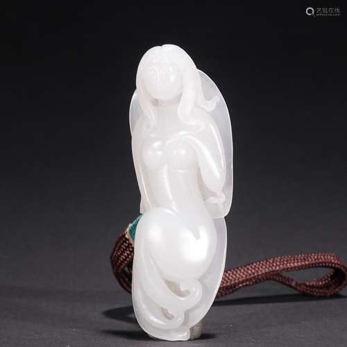 CHINESE HETIAN JADE FIGURE