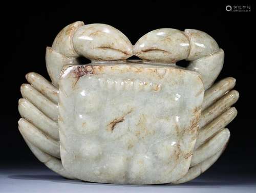 CHINESE HETIAN JADE CRAB