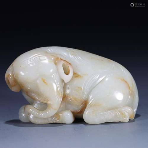 CHINESE HETIAN JADE ELEPHANT