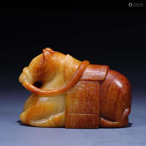 CHINESE HETIAN JADE HORSE